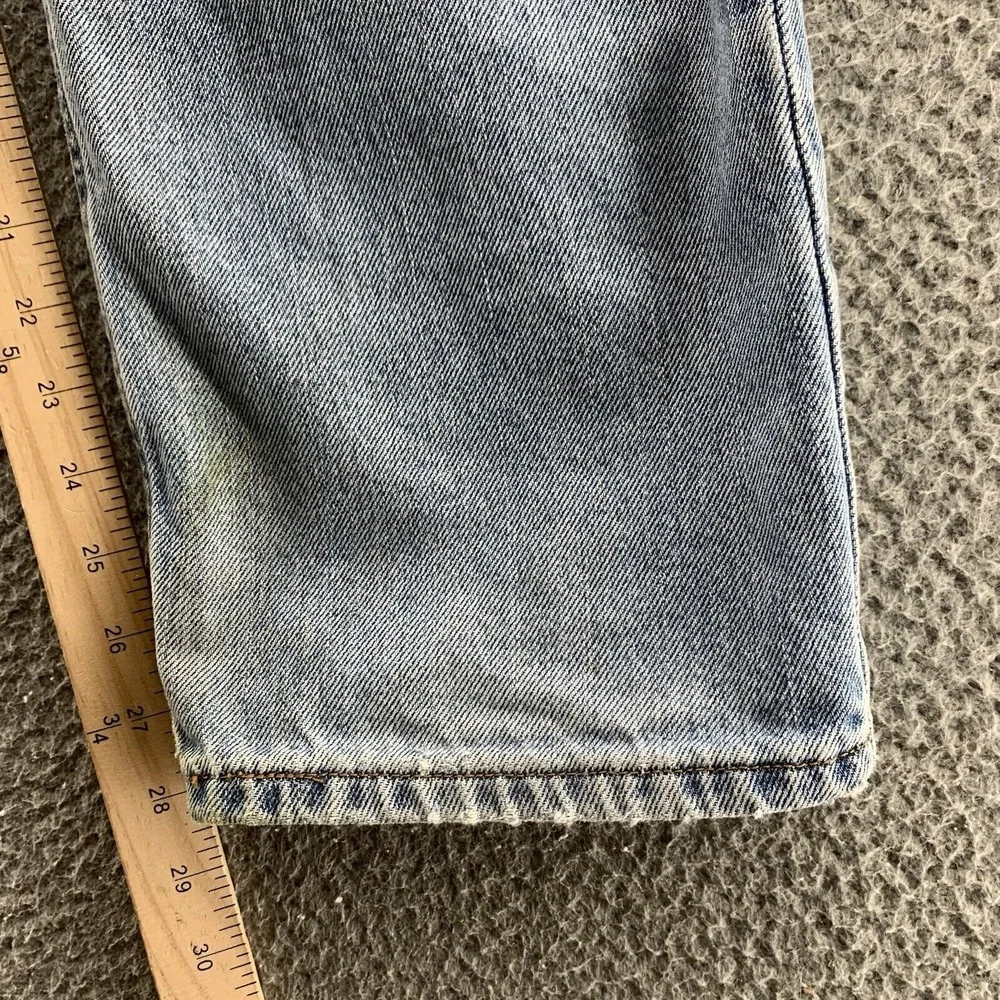 Levis 550 Jeans Mens 34x28* Blue Straight Washed Denim Pants 90s Baggy Skate Y2K